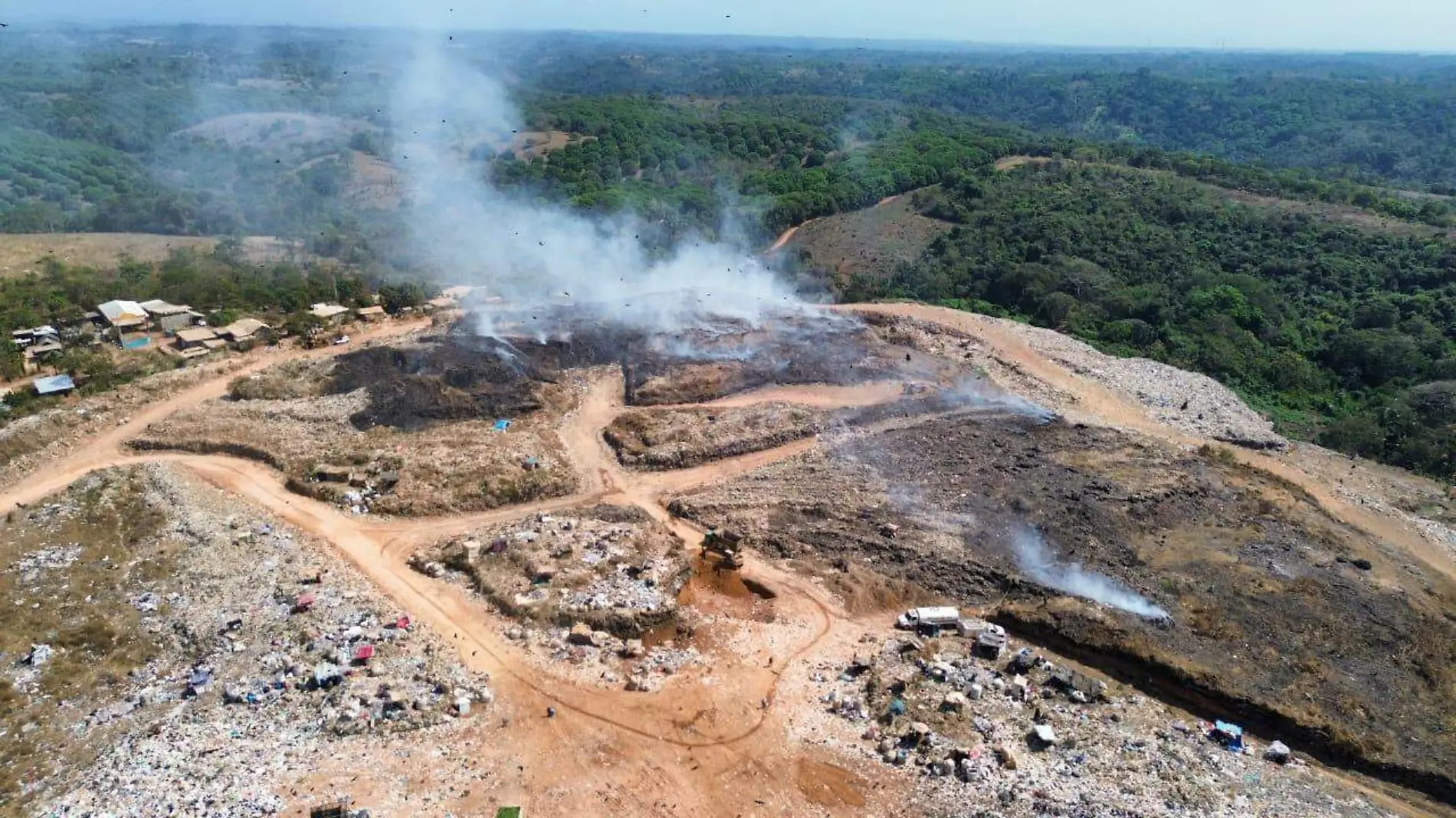 incendio en basurero de Tapachula